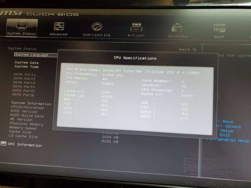 Custom Desktop  - i7-6700k CPU @ 4.00GHz, 8GB RAM