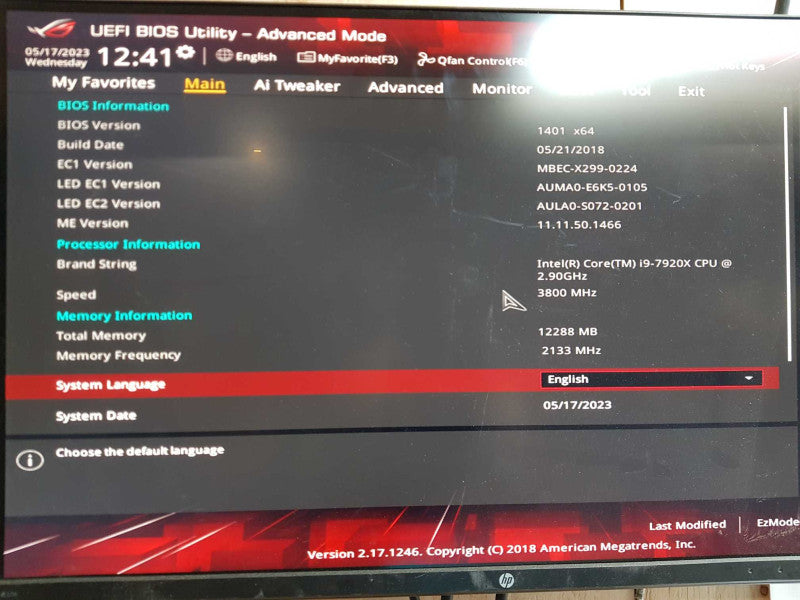 Custom PC - Intel i9-7920x 2.90 GHZ, 12GB DDR4, GTX 1060 6GB