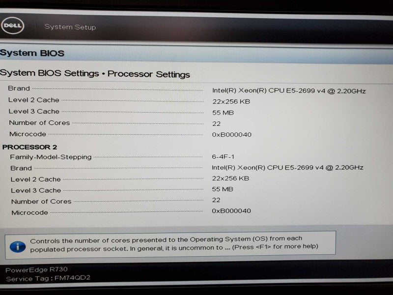 Dell PowerEdge R730 2x Xeon E5-2699(v4) @ 2.2GHz 64GB DDR4 10TB HDD H730 Mini (