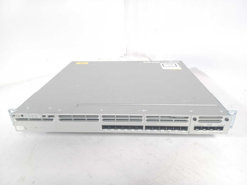 Cisco WS-C3850-12S-S 12 Ports Managed Switch w/ C3KX-NM-2-10G, 2x PSU SEE Q_