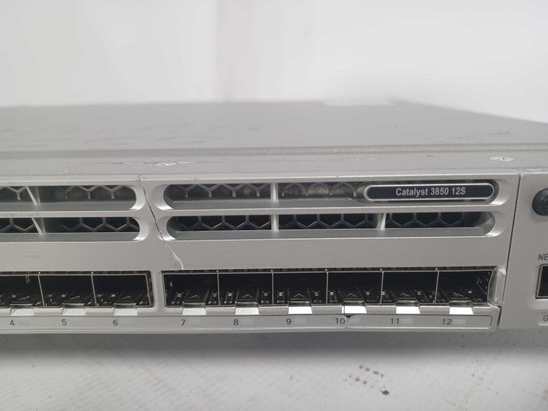 Cisco WS-C3850-12S-S 12 Ports Managed Switch w/ C3KX-NM-2-10G, 2x PSU, Read Q_