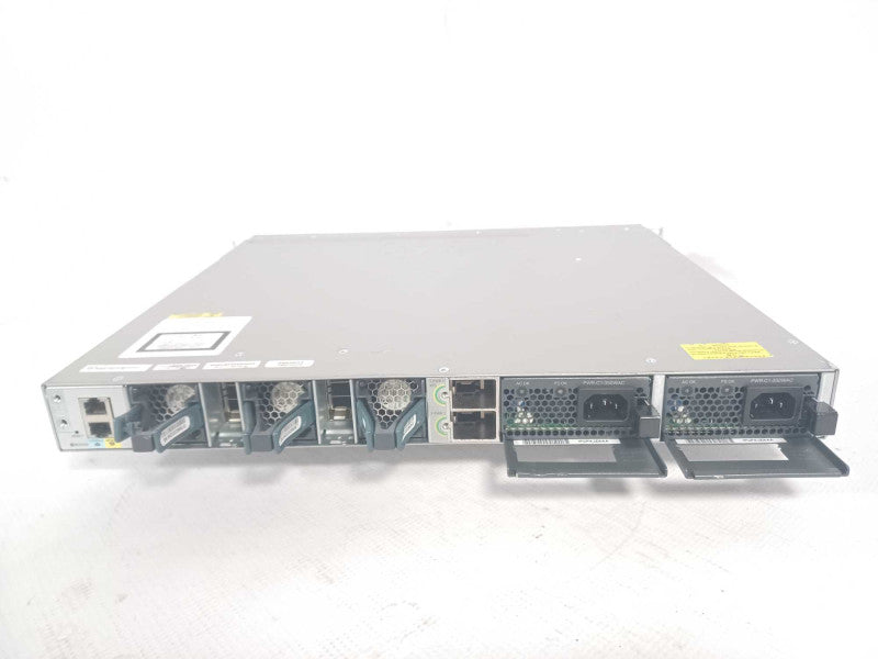 Cisco WS-C3850-12S-S 12 Ports Managed Switch w/ C3KX-NM-2-10G, 2x PSU SEE Q_