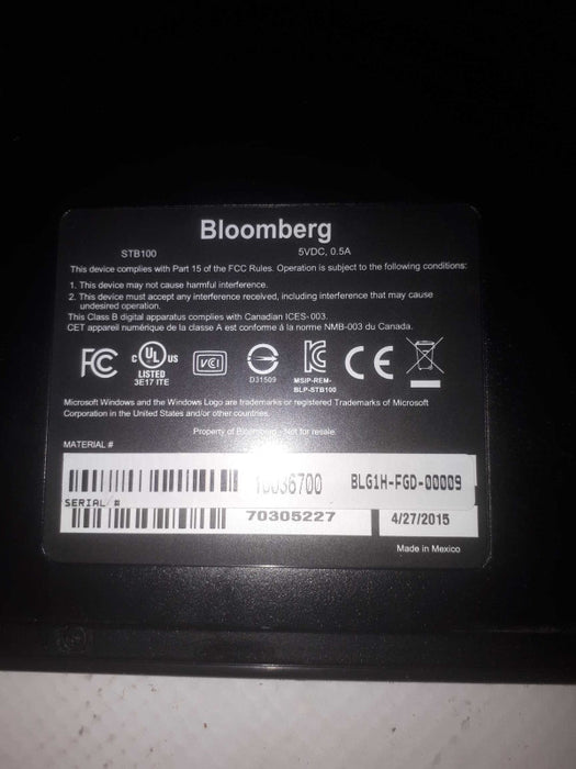 Bloomberg STB100 Keyboard - missing \\"A\\" key
