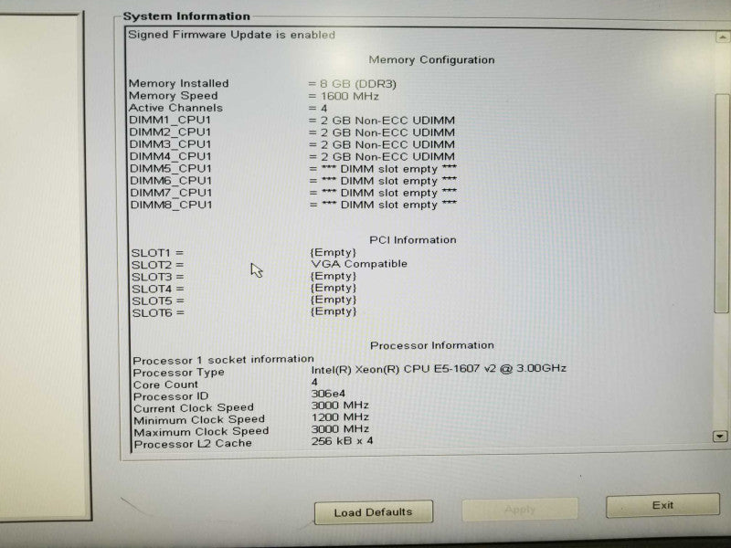 Dell Precision T3610 xeon E5-1607 V2 @ 3.00ghz / 8gb ram / Quadro K2200 GPU #