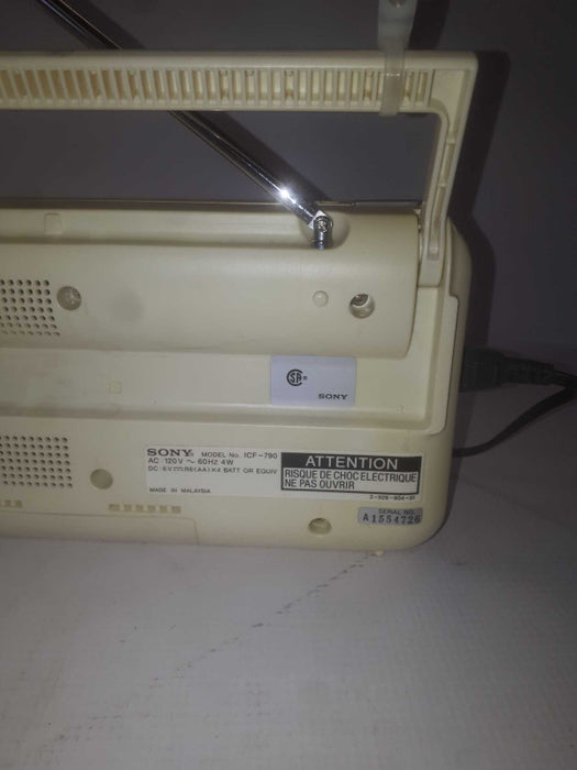 Sony 2Bands Radio model-ICF-790 with power cable