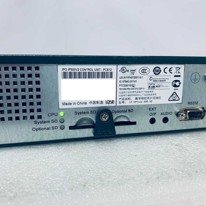 Avaya IP Office 500 V2 Control Unit w/ 2x DS Modules 700504556 =