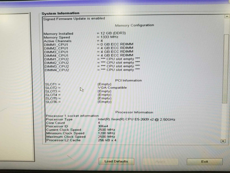 Dell Precision T5610 Xeon E5-2609 V2 @ 2.50ghz / 12gb ram / Quadro P620 GPU #