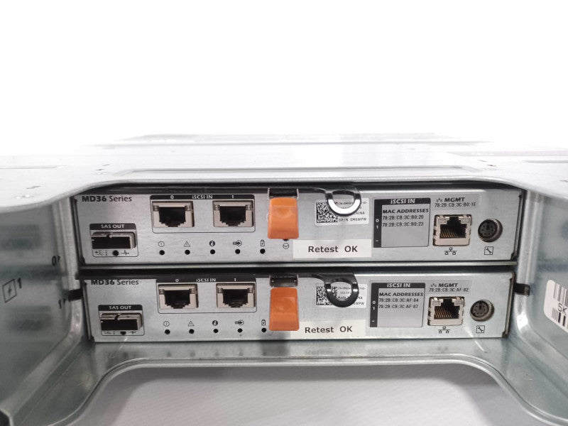 Dell PowerVault MD3600i 12x 3.5\\" SAS Bays 2x MD36 Series 0M6WPW Ctrls, 2x PSU _