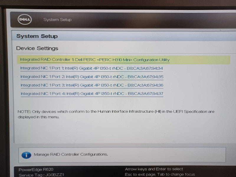 Dell PE R620, 1x Xeon E5-2660 2.2GGHz, 16GB DDR3, H310 Mini, 2x PSU, Read _
