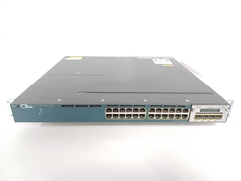 Cisco WS-C3560X-24P-S 24 Port PoE+ Gigabit Switch w/ C3KX-NM-10G, 1X PSU _