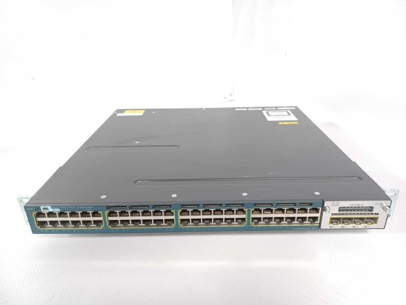 Cisco WS-C3560X-48P-S 48-Port Gig PoE Switch w/ 1x C3KX-NM-1G, 1x PSU Q_