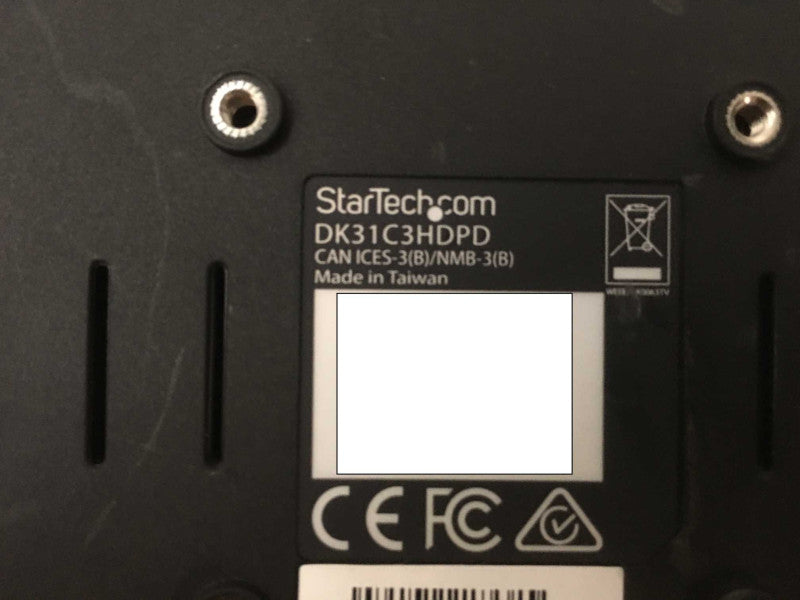 StarTech.com Triple-Monitor USB 3.0 Docking Station DK31C3HDPD