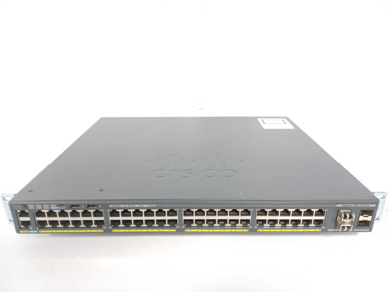 Cisco WS-C2960X-48LPS-L 48 Port GigE PoE Switch 370W AC 4x SFP LAN _
