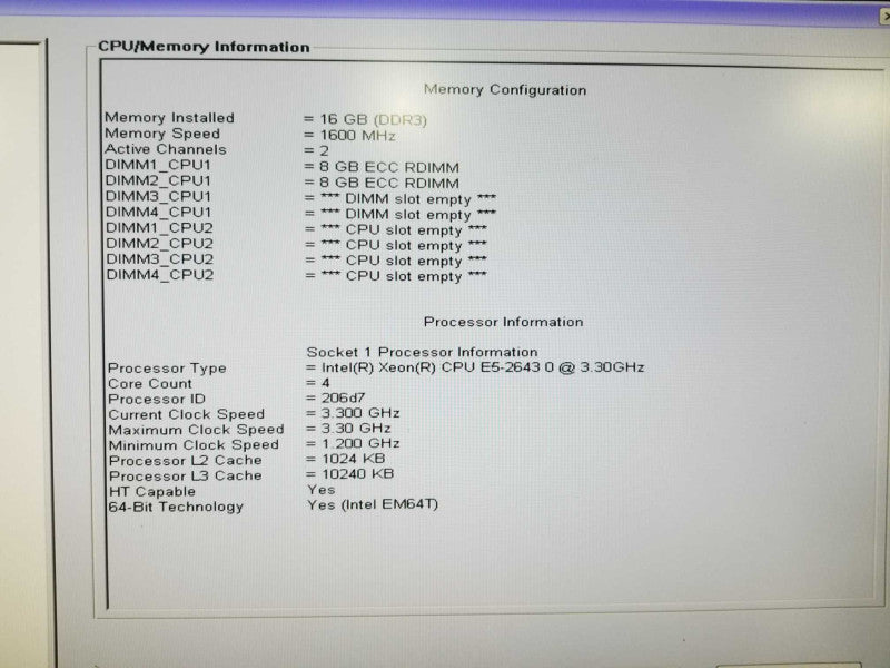 Dell Precision T5600 Xeon E5-2643 @ 3.30ghz / 16gb ram / FirePro V7900  #