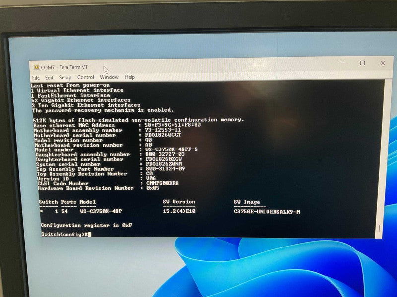 Cisco WS-C3750X-48PF-S V06 -