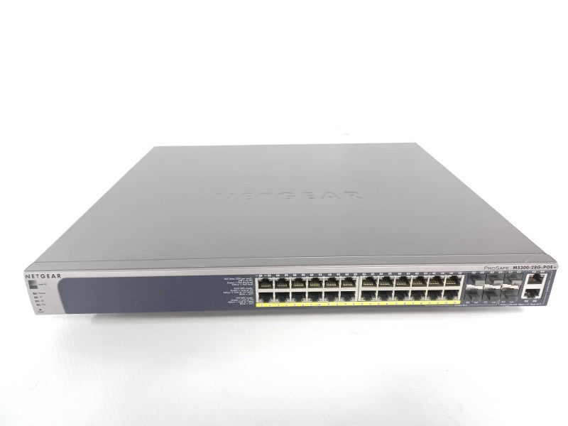 NetGear M5300-28G-PoE+  48-Port Gig L2+ PoE+ Switch with 10Gig Stacking GSM72 _