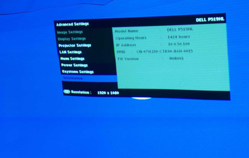 Dell Laser Projector P519HL: Full HD 1080p 4000 Lumens  &
