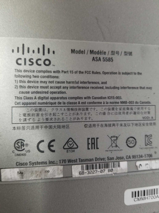 Cisco ASA5585 Adaptive Security Appliance 2 x ASA 5585-X SSP-60 - READ #