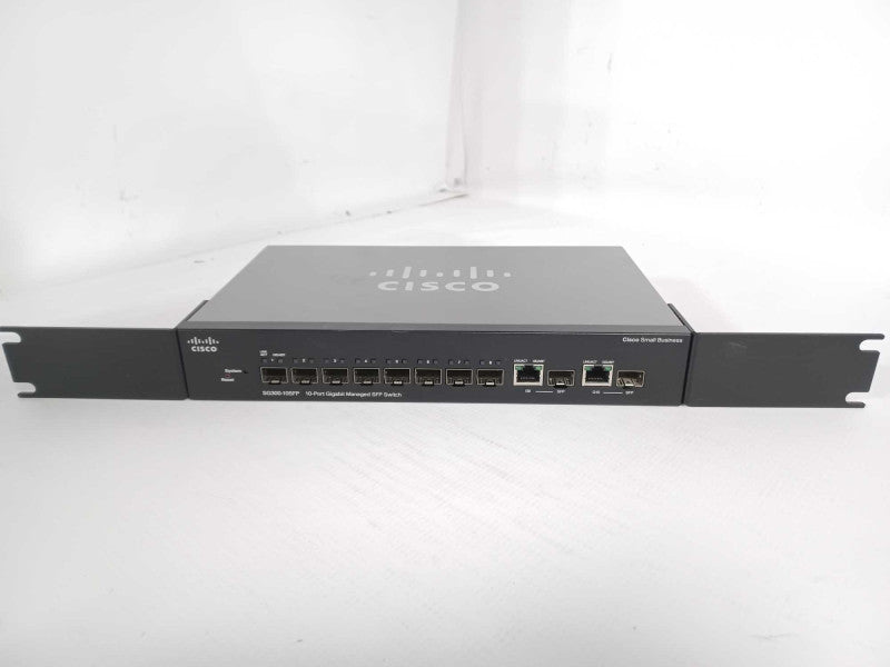 Cisco SG300-10SFP 10-Port Gigabit Managed SFP/Ethernet Switch, READ _