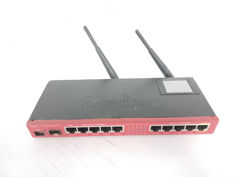 MIKROTIK RB2011UiAS-2HnD-IN Router 10xLAN 1xSFP with WiFi, Read _