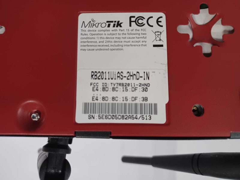 MIKROTIK RB2011UiAS-2HnD-IN Router 10xLAN 1xSFP with WiFi, Read _