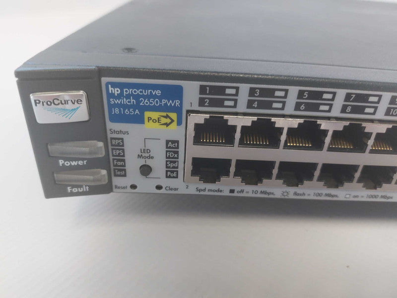 HP ProCurve Switch 2650-PWR J8165A 48 Port PoE Network Switch 24Hr Q