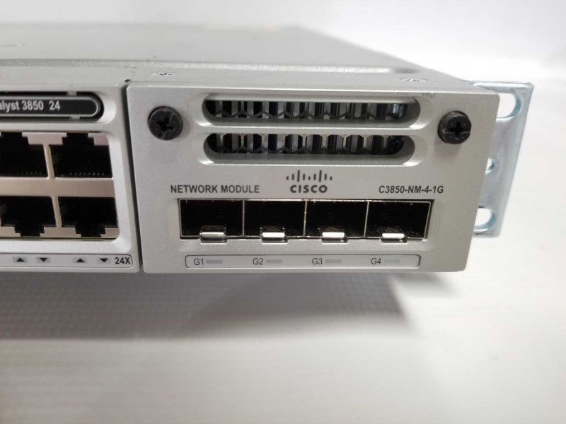 Cisco Catalyst 3850 24-port w/ Dual 350W PSU IP Base switch (WS-C3850-24T-S) #