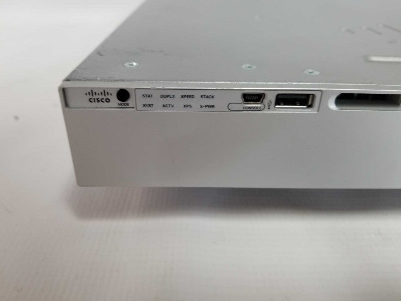 Cisco Catalyst 3850 24-port w/ Dual 350W PSU WS-C3850-24T-S - No Ears #