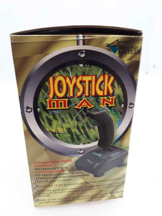 JOYSTICK MAN Vintage - DOS Based Game Controller Mouse Systems Flight &