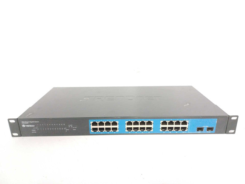 Trendnet TEG-240WS 24-port Gigabit Web Smart Switch w/ 2 Shared Mini-GBIC slo _