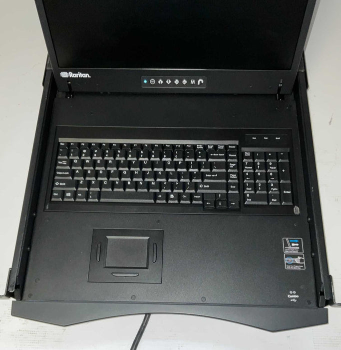 Raritan T1900-LED 19 LCD 1U Drawer KVM Rack Console -