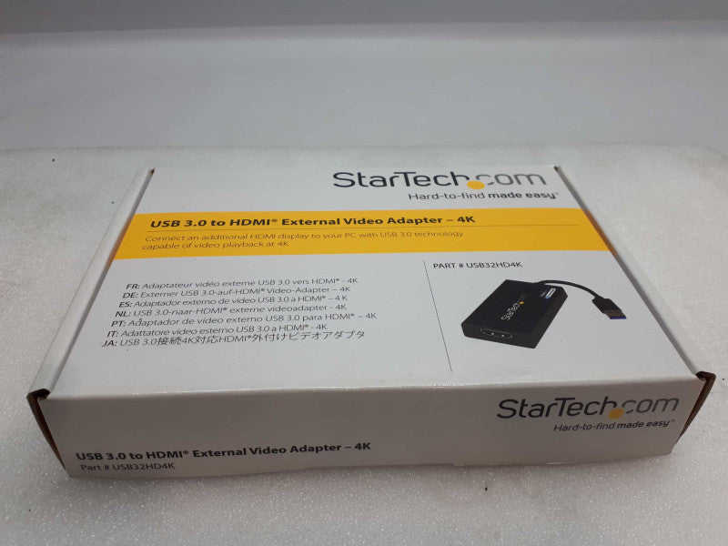 StarTech.com USB 3.0 to HDMI Adapter - 4K USB32HD4K New in Box Q&