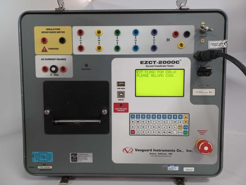 vanguard instruments EZCT-2000C Plus current transformer tester _