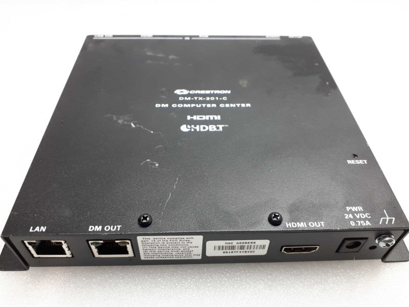Crestron DM-TX-201-C Digital Media Transmitter - Black &