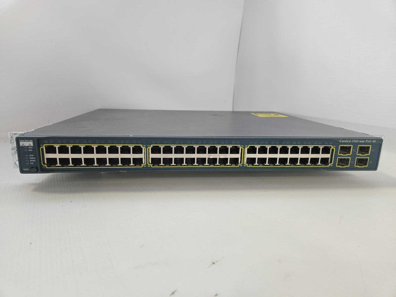 Cisco Catalyst C3560 48-Port 10/100 PoE 4-SFP Network Switch WS-C3560-48PS-S Q)