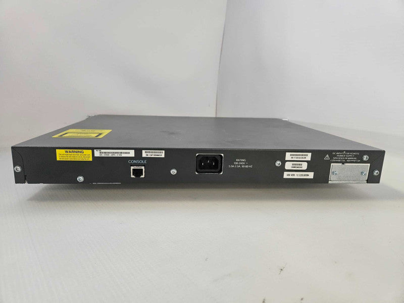 Cisco Catalyst C3560 48-Port 10/100 PoE 4-SFP Network Switch WS-C3560-48PS-S Q)
