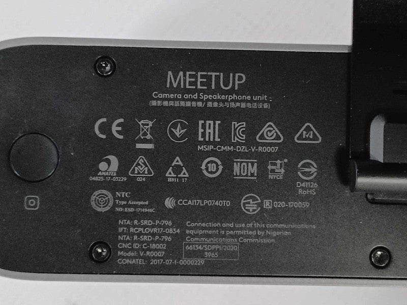 Logitech Oman-TRA MeetUp Camera and Speakerphone system V-R0007 _