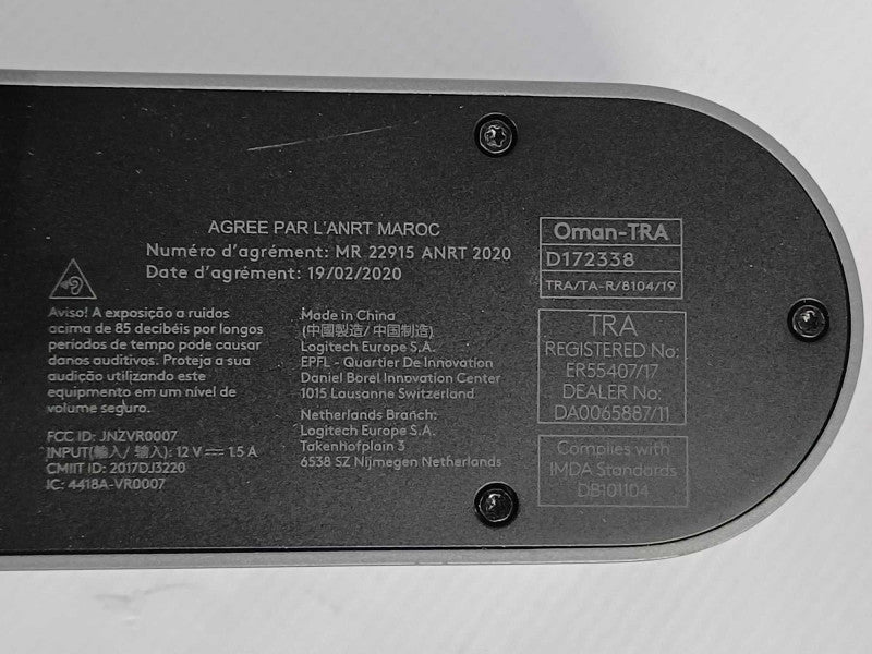 Logitech Oman-TRA MeetUp Camera and Speakerphone system V-R0007 _