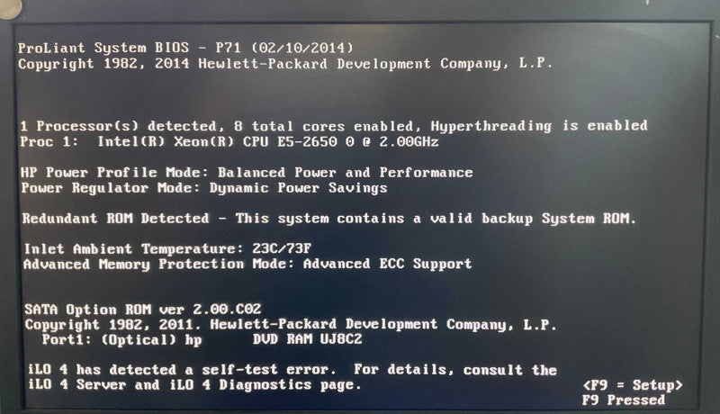 HP DL360p Gen 8 Intel Xeon E5-2650 @2.00GHz 64GB RAM READ  -