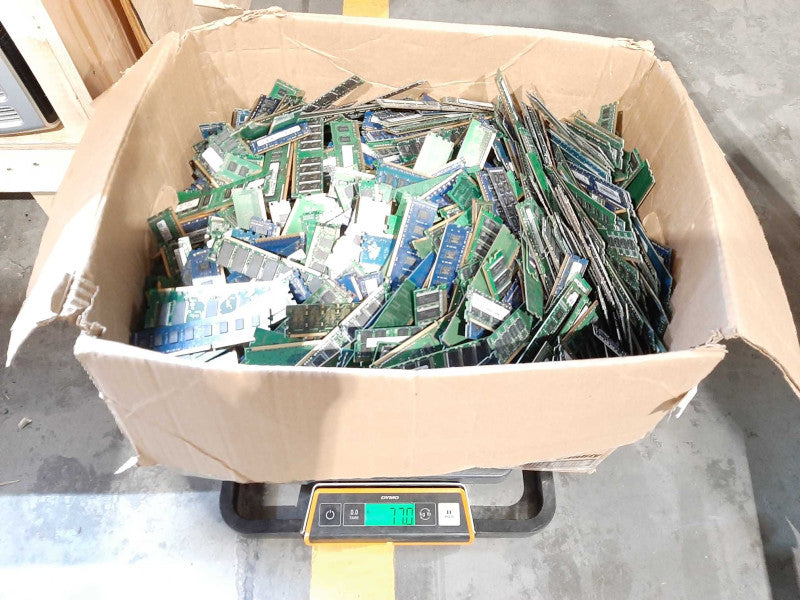Scrap Non-Heat sink RAM/Memory 77lb AS-IS READ $