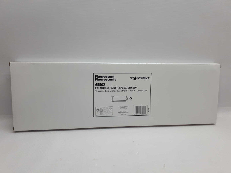 StandardÂ® T8 Fluorescent U-Tube - 32W - 4100K - #65502- new in box Q&