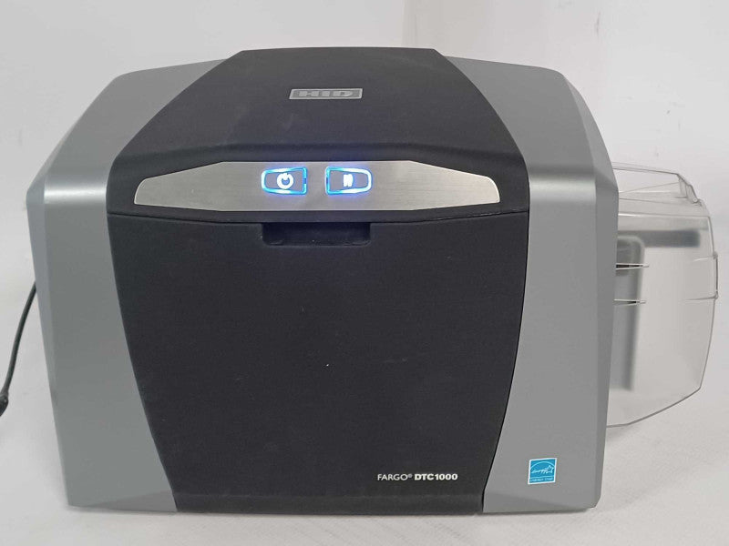 Fargo DTC1000 Plastic Card Monochrome Printer Power Tested Only _