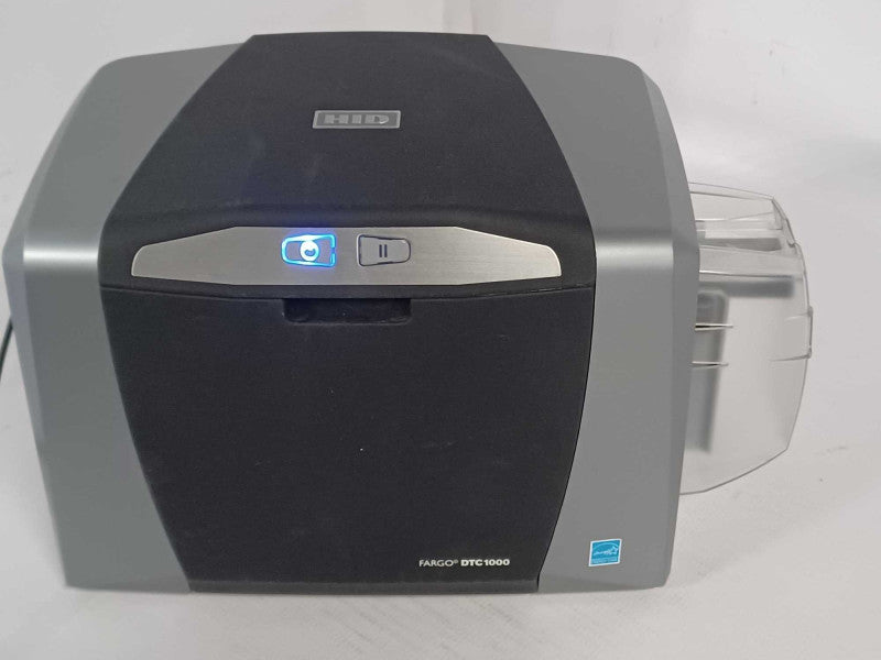 Fargo DTC1000 Plastic Card Monochrome Printer Power Tested Only _