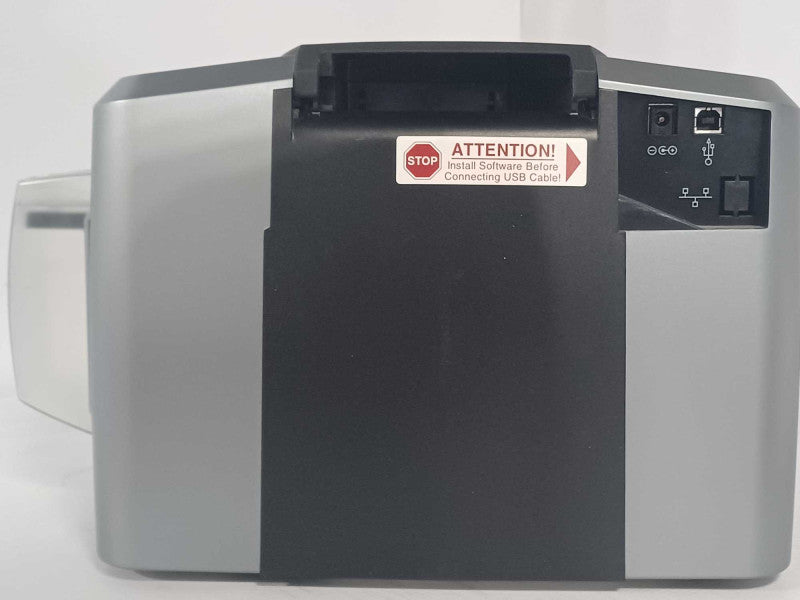 Fargo DTC1000 Plastic Card Monochrome Printer Power Tested Only _