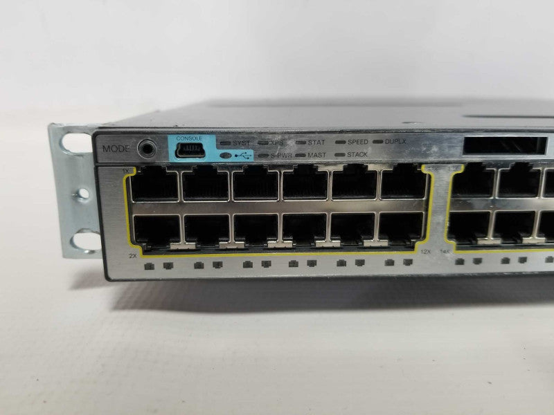 Cisco Catalyst 3750-X Series WS-C3750X-48T-L C3LX-NM-10G Module / FACT RESET #