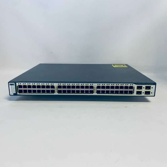 Cisco Catalyst 3750 Series WS-C3750-48PS-S V06 PoE-48 Port Ethernet Switch Q=
