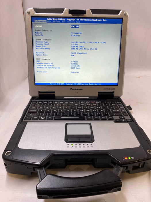 Panasonic TOUGHBOOK CF-31 i5-M 540 12 GB RAM 250GB HDD