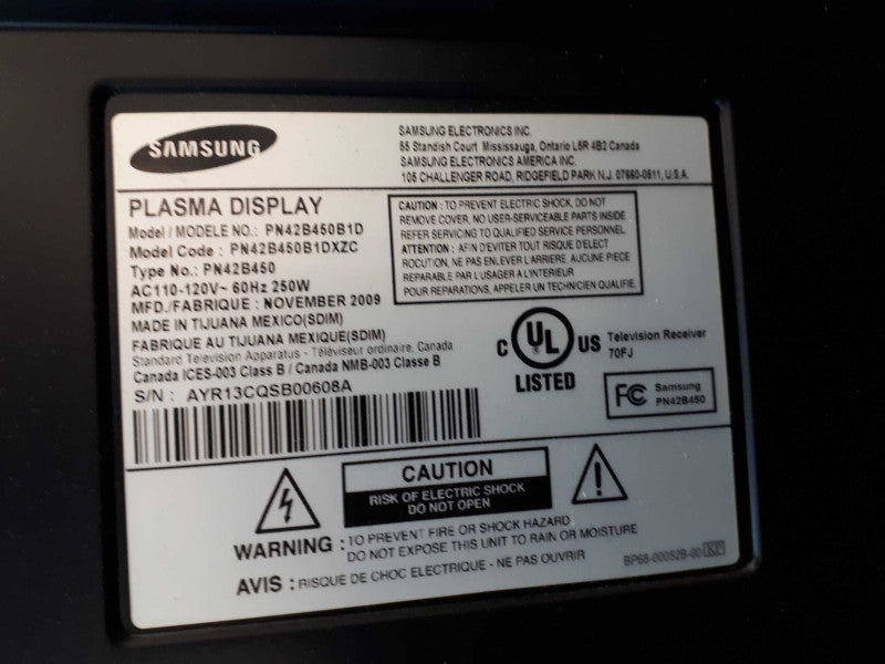 Samsung PN42B450 42\\" 720p Plasma TV &