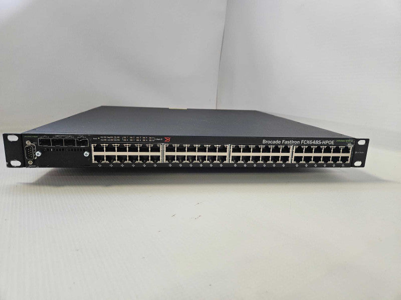 Brocade Fastiron FCX648S-HPOE 48 Ports Ethernet Switch Q)