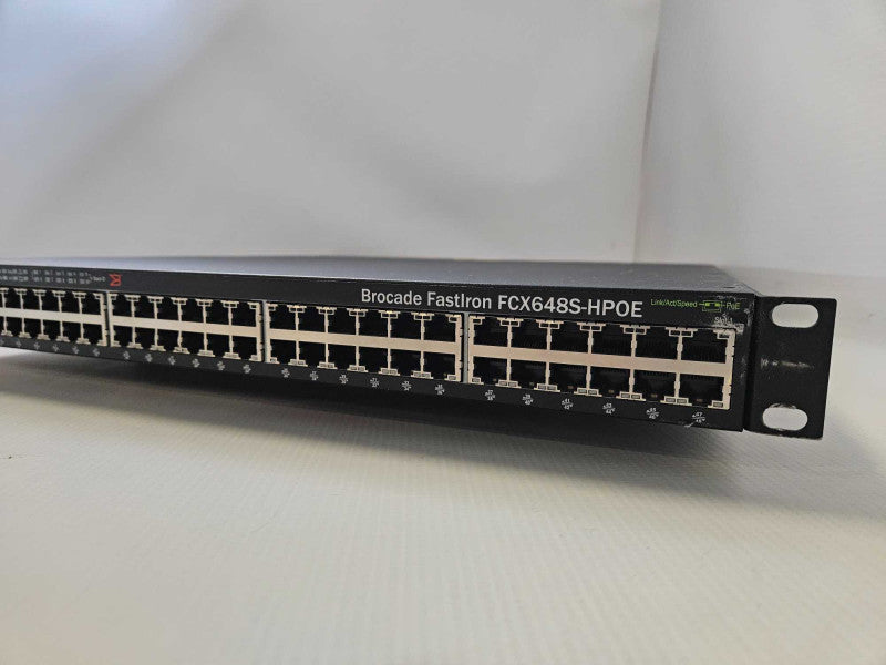 Brocade Fastiron FCX648S-HPOE 48 Ports Ethernet Switch Q)